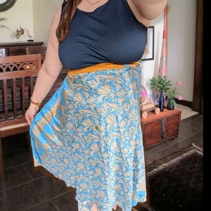 Sari Silk Wrap Skirt
